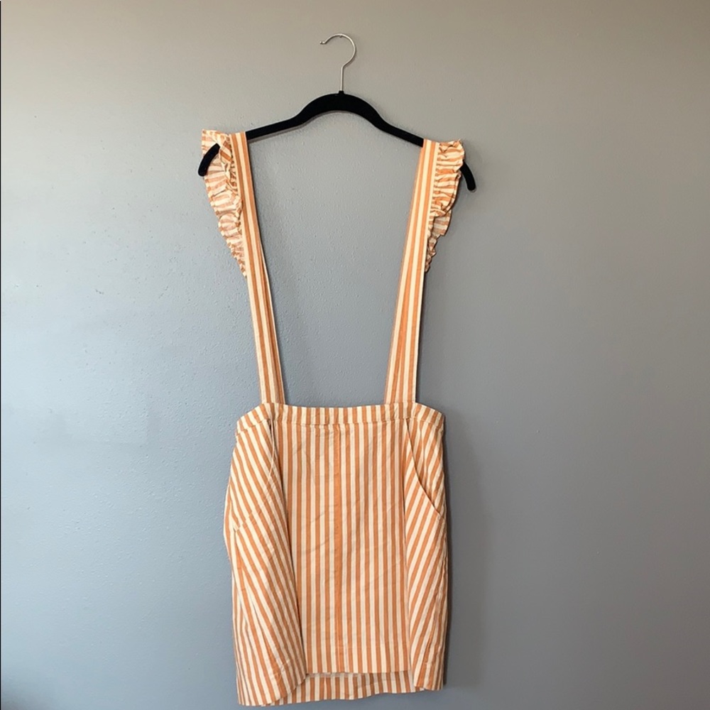 Urban Outfitters Overall Ruffle Dress